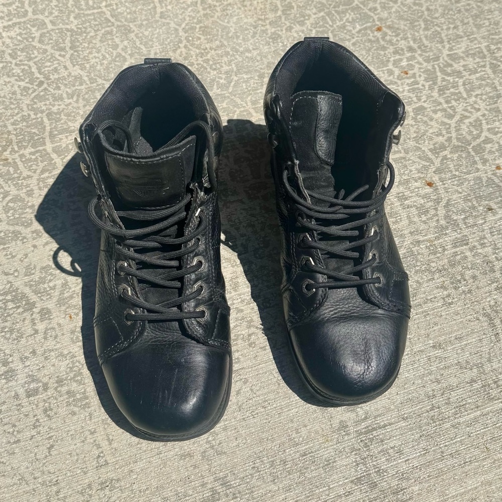 Harley-Davidson Women's Black Lace-Up Boots